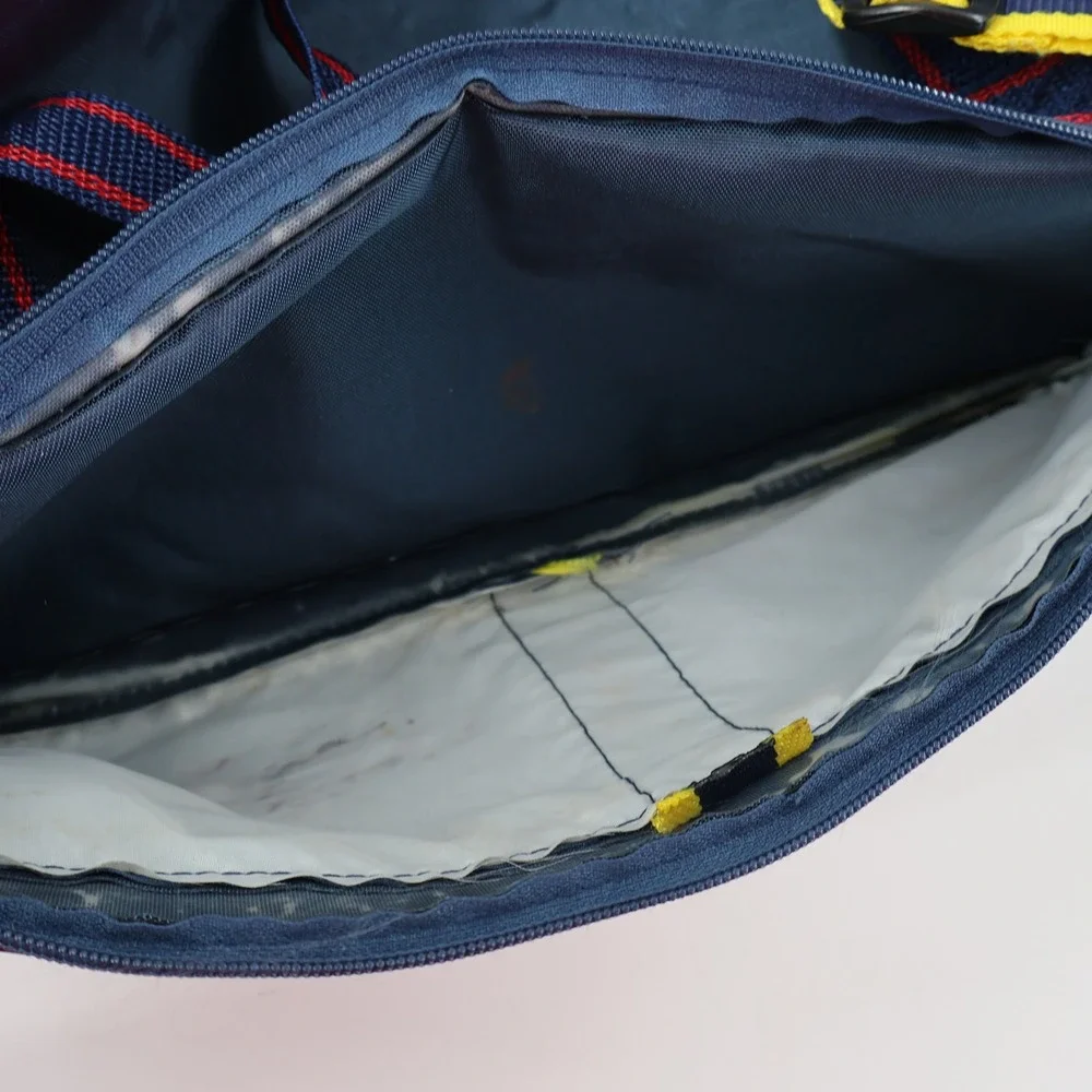 Coppertone Duffel Bag Unisex Large Navy Blue Vintage 90s Retro Beach Travel Bag